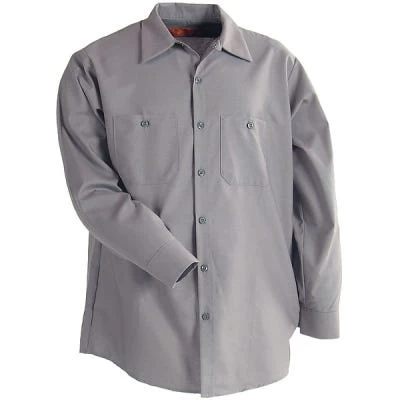 Red Kap Shirts: Men's Grey Long Sleeve Work Shirt SP14 GY 4 Red Kap Shirts: Men's Grey Long Sleeve Work Shirt SP14 GY - Image 2