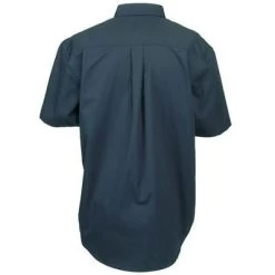 Port Authority Shirts: Dark Green Short Sleeve Cotton Shirt S508 DGR -Work Clothes Discount Store image 76280