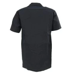 Dickies Shirts: Men's Black 1574 BK Twill Short Sleeve Work Shirt