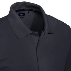 OGIO Shirts: Men's Black OG101 BLK Short Sleeve Polyester Polo Shirt -Work Clothes Discount Store image 78157