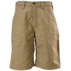 Carhartt Shorts: Men's Dark Khaki B147 DKH Cotton Canvas Work Shorts -Work Clothes Discount Store image 79624