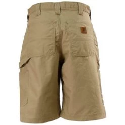 Carhartt Shorts: Men's Dark Khaki B147 DKH Cotton Canvas Work Shorts -Work Clothes Discount Store image 79625