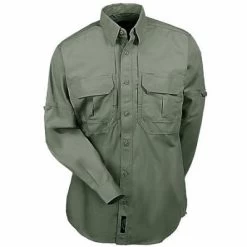 5.11 Tactical Shirts: Men's Green Cotton Work Shirt 72157 182 -Work Clothes Discount Store image 83168