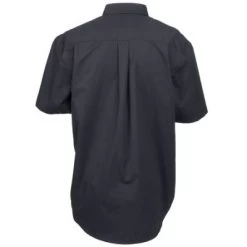 Port Authority Shirts: S508 BLK Men's Black Short Sleeve Button Down Shirt -Work Clothes Discount Store image 84342