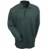 Port Authority Shirts: K500LS DGR Men's Dark Green Poly Blend Polo Shirt -Work Clothes Discount Store image 86624