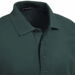 Port Authority Shirts: K500LS DGR Men's Dark Green Poly Blend Polo Shirt -Work Clothes Discount Store image 86626