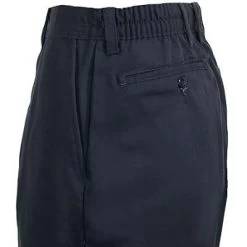 Red Kap Pants: Men's Black Elastic Insert PT60 BK Twill Work Pants