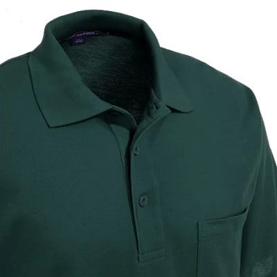 Port Authority Shirts: Men's Silk Touch Green Polo Shirt K500P DGR 4 Port Authority Shirts: Men's Silk Touch Green Polo Shirt K500P DGR - Image 2