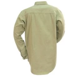 Wrangler Riggs Shirts: Men's Khaki 3W501 KH Cotton Twill Long Sleeve Work Shirt