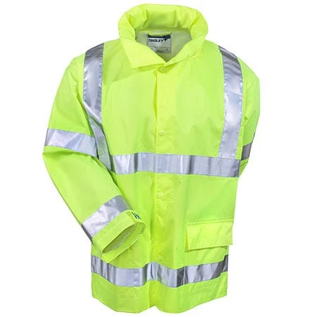 Tingley Jackets: Men's High-Visibility J23122 Yellow Green Waterproof Work Jacket 6 Tingley Jackets: Men's High-Visibility J23122 Yellow Green Waterproof Work Jacket - Image 4