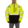 Tingley Jackets: Men's J26322 Fluorescent Yellow Black Optix Pull Over Hooded Waterproof Jacket -Work Clothes Discount Store j26322 a 2400x