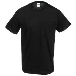 Jerzees Shirts: Men's 29MP BLK Black Dri-Power Heavyweight Pocket T-Shirt 7 Jerzees Shirts: Men's 29MP BLK Black Dri-Power Heavyweight Pocket T-Shirt -Work Clothes Discount Store jerzees 29mp nvy f 01