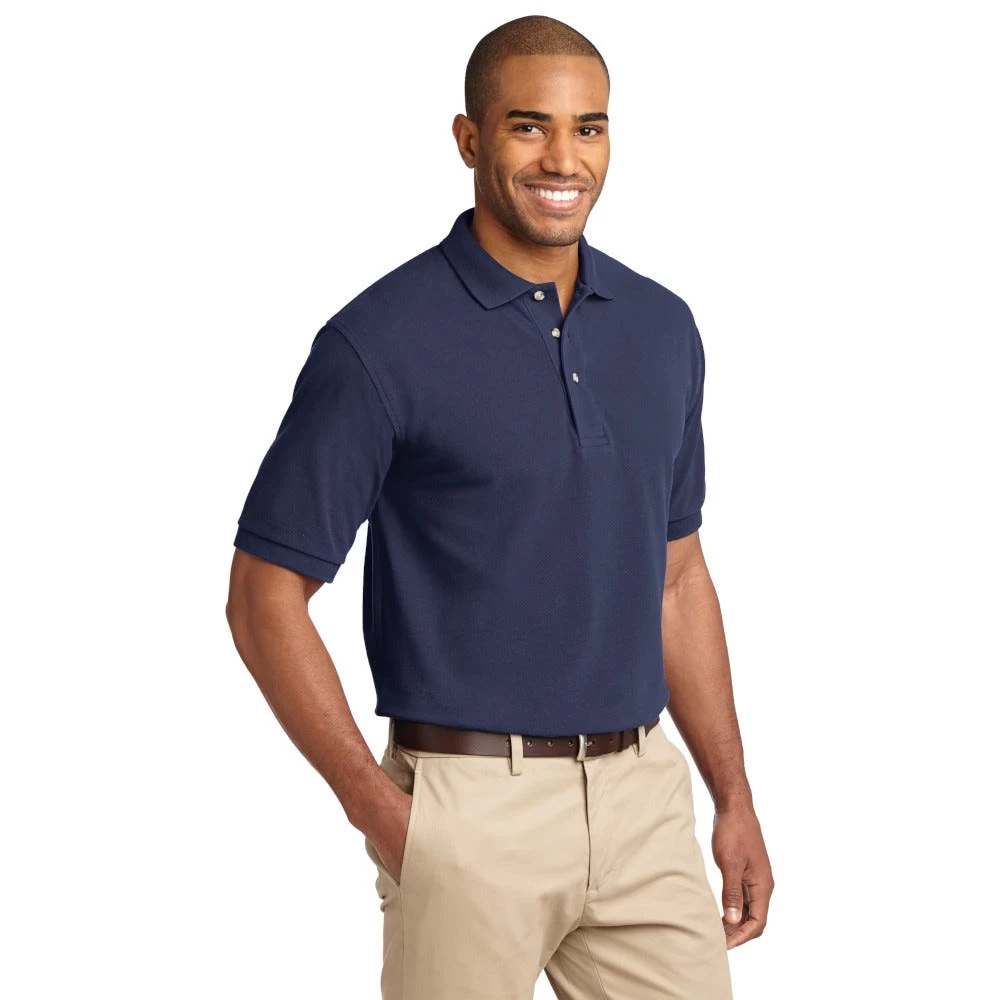Port Authority Shirts: Men's Cotton Pique Knit Polo Shirt K420 NVY 3 Port Authority Shirts: Men's Cotton Pique Knit Polo Shirt K420 NVY