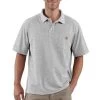 Carhartt Shirts: Men's K570 HGY Heather Grey Pocket Short Sleeve Polo -Work Clothes Discount Store k570 hgy