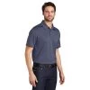 Port Authority Shirts: Men's K576 TNH True Navy Blue Heather Trace Polo Shirt -Work Clothes Discount Store k576 truenavyheather model 3q