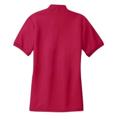 Port Authority Shirts: Women's Red Polo Shirt L500 RED -Work Clothes Discount Store l500 red flat back 1