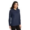 Port Authority Shirts: Women's Navy Long Sleeve Polo Shirt L500LS NVY