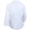 Port Authority Blouses: L6290 Women's White 3/4 Sleeve Open-Neck Blouse -Work Clothes Discount Store l629wht portauthorityb 01