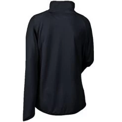Sport Tek Pullover: Ladies LST850 BLK Black 1/2 Zip Stretch Pullover -Work Clothes Discount Store lst850blk portauthorityb 01