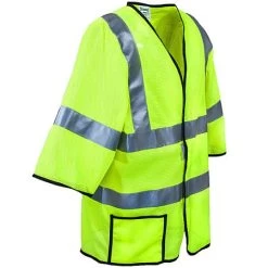 Occunomix Vests: High Visibility Yellow Mesh Safety Vest LUX HSCOOL3 YEL -Work Clothes Discount Store lux hscool3 grn occuluxr 01