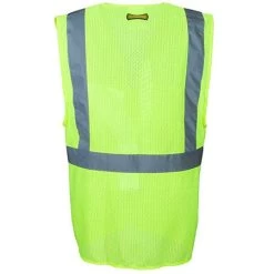 Occunomix Vests: Classic Surveyor Mesh Hi Vis Yellow Vest LUX SSGCS YEL