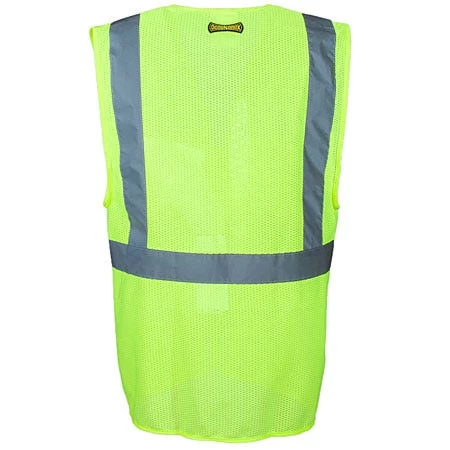 Occunomix Vests: Classic Surveyor Mesh Hi Vis Yellow Vest LUX SSGCS YEL 3 Occunomix Vests: Classic Surveyor Mesh Hi Vis Yellow Vest LUX SSGCS YEL