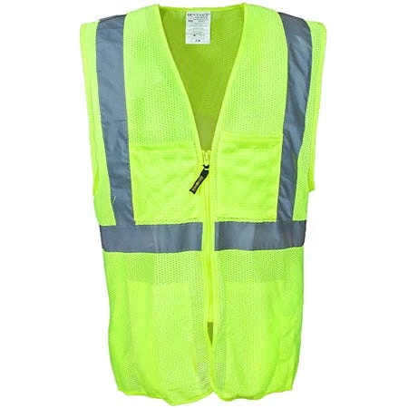 Occunomix Vests: Classic Surveyor Mesh Hi Vis Yellow Vest LUX SSGCS YEL 4 Occunomix Vests: Classic Surveyor Mesh Hi Vis Yellow Vest LUX SSGCS YEL - Image 2