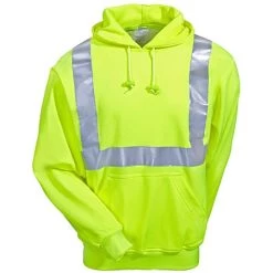 Occunomix Sweatshirts: Men's High Visibility Cotton Blend Hooded Sweatshirt OCCLUX-SWTLH Y 9 Occunomix Sweatshirts: Men's High Visibility Cotton Blend Hooded Sweatshirt OCCLUX-SWTLH Y -Work Clothes Discount Store lux swtlh y occunomixf 01 1