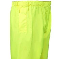 Occunomix Pants: Men's High Visibility Yellow Rain Pants LUX TENR YEL -Work Clothes Discount Store lux tenrgrn occuluxr 01