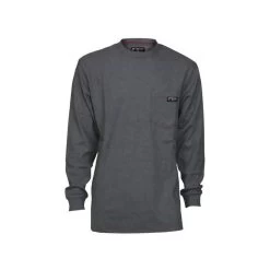 MCR Safety: Men's LST1G Gray Flame Resistant FR Long Sleeve Work Shirts