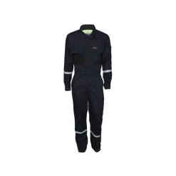 MCR Safety Coveralls: Men's SBC2012 Navy Summit Breeze FR Long Sleeve 7-ounce Cotton Material Coveralls