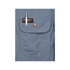 MCR Safety Shirts: Men's SBS1006 Blue FR Summit Breeze Vented Underarms Long Sleeve Button Down Shirt -Work Clothes Discount Store mcr sbs1006 detail3 xhiresedit