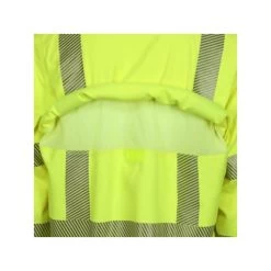 MCR Safety Shirts: Men's SBS1027 Lime FR Summit Breeze Hi Vis Long Sleeve Button Down Shirt -Work Clothes Discount Store mcr sbs1027 detail2 xhiresedit