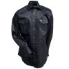 Wrangler Shirts: Men's Black MS70819 Cowboy Cut Long Sleeve Twill Shirt