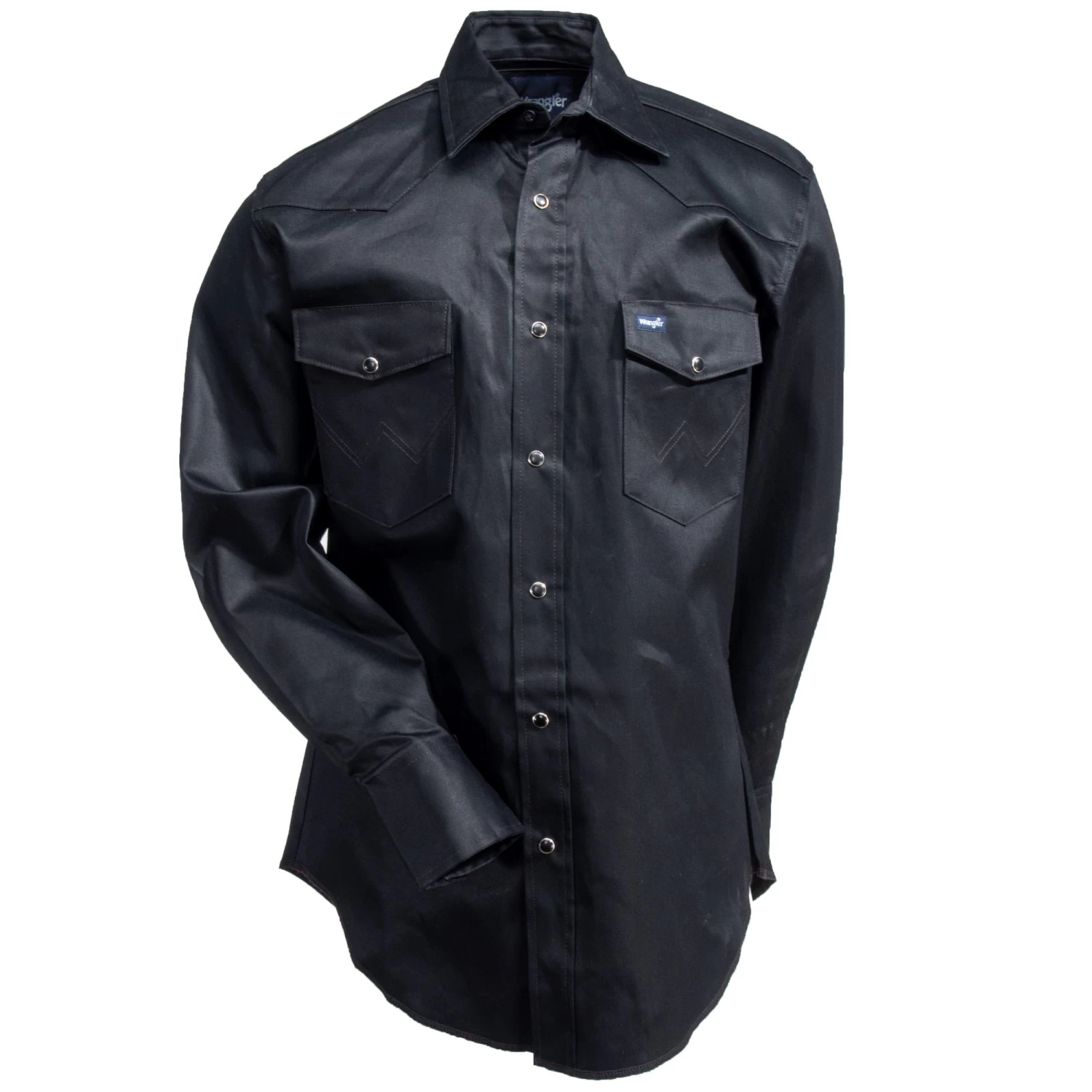 Wrangler Shirts: Men's Black MS70819 Cowboy Cut Long Sleeve Twill Shirt 3 Wrangler Shirts: Men's Black MS70819 Cowboy Cut Long Sleeve Twill Shirt