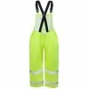 Tingley Overalls: Men's Lime High-Visibility O23122 Rubber Overalls