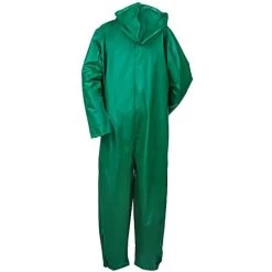 Tingley Coveralls: Men's FR PVC V41108 Waterproof Green Safety Coveralls -Work Clothes Discount Store o41008grn tingleyb 01