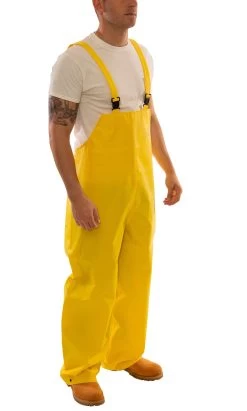 Tingley Overalls: Men's O56007 Yellow DuraScrim Waterproof PVC Overalls