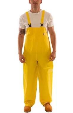 Tingley Overalls: Men's O56007 Yellow DuraScrim Waterproof PVC Overalls -Work Clothes Discount Store o56007