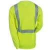 Occunomix Shirts: Men's High Visibility Yellow Long Sleeve Shirt LUX LSET2B