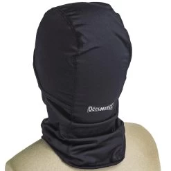Occunomix Hats: SS260 Black Moisture-Wicking Hinged Balaclava