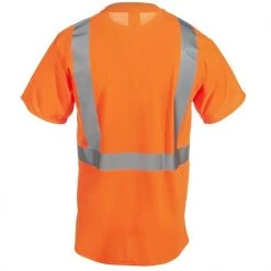 Occunomix Shirts: Men's Orange High Visibility LUX SSETP2 O Moisture Wicking Shirt