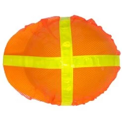 Occunomix Hat Covers: High-Visibility V896 R O Orange Hard Hat Cover -Work Clothes Discount Store occunomix v896 r o t 01
