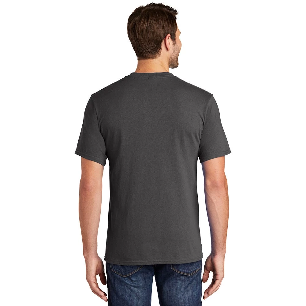 Port & Company Shirt: Men's PC54P CHR Charcoal Core Cotton Pocket Tee 4 Port & Company Shirt: Men's PC54P CHR Charcoal Core Cotton Pocket Tee - Image 2