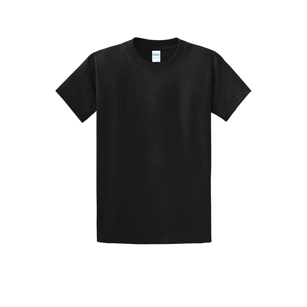 Port & Company Shirts: Men's Black PC61 JBK Cotton Essential Tee Shirt 7 Port & Company Shirts: Men's Black PC61 JBK Cotton Essential Tee Shirt - Image 5