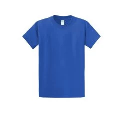 Port & Company Shirts: Men's Royal Blue PC61 RYL Essential T-Shirt 11 Port & Company Shirts: Men's Royal Blue PC61 RYL Essential T-Shirt -Work Clothes Discount Store pc61 royal flat front