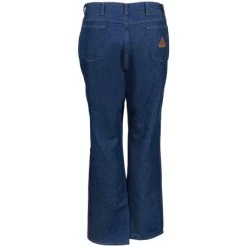 Bulwark Jeans: Men's Flame-Resistant PEJ2 DD Blue Cotton Denim Work Jeans -Work Clothes Discount Store pej2dd4 bulwarkb 01