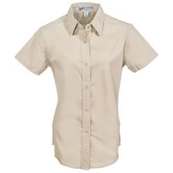 Port Authority Shirts: Women's Stone Short Sleeve Shirt L508 STN -Work Clothes Discount Store port authority l508stn f 01