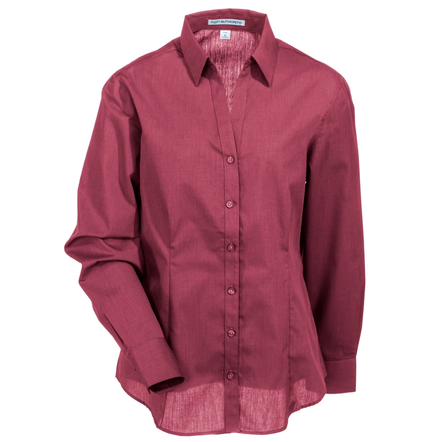 Port Authority Shirts: Women's L640 RDO Red Oxide Button Down Easy Care Crosshatch Shirt 5 Port Authority Shirts: Women's L640 RDO Red Oxide Button Down Easy Care Crosshatch Shirt - Image 3