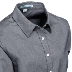 Port Authority Shirts: Women's L658 BLK Stain-Resistant Black Long-Sleeve SuperPro Button Down Shirt -Work Clothes Discount Store port authority l658 blk cd 01